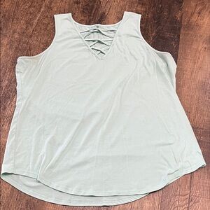 Elegant Mint Sleeveless Top